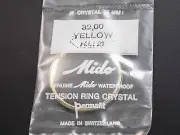 Yellow Tension Ring Permafit Mido Vintage Waterproof 32mm Watch Crystal Ref#21