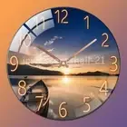 12inch Wall Clock Wood Round Wall Clocks Silent Non-Ticking Home Decor Large