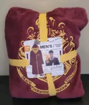 Harry Potter Long Sleeve Plush Robe Men's Size Small/Medium NEW w/Tags