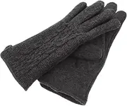 [DRESSOOS] Cashmere Gloves Cold-proof Hats Hand Chain Cold-proof Gloves Windproof Hats Polar Fleece Hats Women Winter Gloves Women's Gloves Sports Adapter Warm Gloves Rivet Bracelets Black