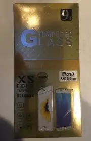 Real Premium Tempered Glass iPhone X Screen Protector, Film, Apple iPhone 10,New
