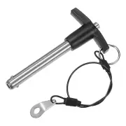 T Handle Lock Pins, 10mm Dia. 60mm Usage Length Push-Button Ball Locking Pin