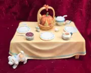 Cherished Teddies We Bear Thanks 141542 Teddy Picnic Bare Thanksgiving Table