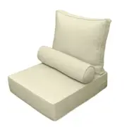 AD005 Large Pipe Trim Outdoor Deep Seat Back Rest Bolster Insert Slip Cover Set