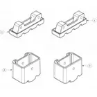 Bailey Spare Part Foot Kit Bailey Punchlock PFS Aluminium Platform Ladders
