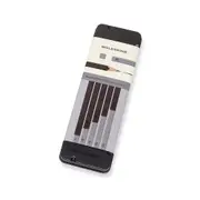 Moleskine Wooden Drawing Pencils w/ Graphite Lead Set [Assorted] (5-Pack)