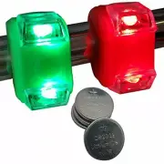 Waterproof Portable Green & Red Safety Boating Navigation LED Lights