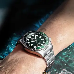 ORIENT 東方錶 綠水鬼 200米潛水機械腕錶-RA-AC0K02E/43.3MM