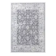 Old Grey Plush Rug