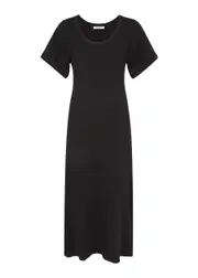 BY Malene Birger Anaissa Ribbed Stretch-cotton Midi Dress - Black - M (UK12 / M) M (UK12 / M)
