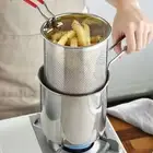 Stainless Steel Deep Frying Pot Oil Strainer Pot Kitchen Cooking Tools