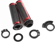 Universal Motorcycle Brake Clutch Master Cylinder Reservoir Levers Grips Throttle Handle Guards(Red handle)