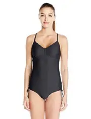 prAna Women's Moorea One Piece Swimsuit, XS, Black