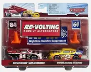 Disney Cars 2022 Fan-Favorite 2-Pack with Race Team Flags and Signs: (Dave Alternators and Winford Bradford)