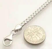 8.25" Mens Solid Italian Franco Chain Bracelet Anti-Tarnish 925 Sterling Silver