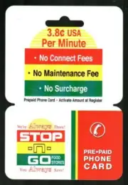 STOP-N-GO FOOD STORES We're Always There 2005 Phone Card ( $0 - EXPIRED )