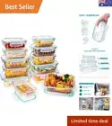 Airtight Glass Food Storage Containers with Lids - Glass Meal Prep Food Conta...
