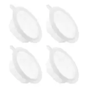 4Pcs 6.1" O.D. 80 Mesh Food Filter Strainer Fine Mesh Filters Strainers White