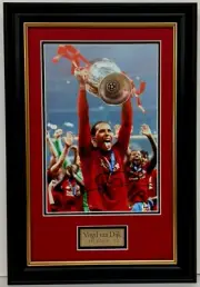 Virgil van Dijk Signed Framed Liverpool FC UEFA CHAMPIONS LEAGUE 2019