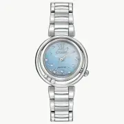 CITIZEN ECO-DRIVE Womens Wristwatch EM0320-59D SUNRISE 10 DIAMONDS NIB