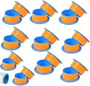 10 Pairs Stretch Wrap Dispenser Plastic Hand Saver Shrink Wrap Handle Protective Manual Film Puller for Moving Stretch Wrap Roll Pallet Packing Wrapping Shipping Fit 3 Inch Wrap Film Core, Blue Orange
