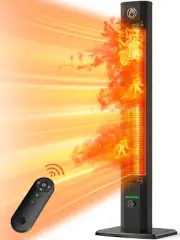 42INCH Outdoor Heater, 9 Heat Levels & 540Min Timer, Child Safety Lock, IP65 Wat