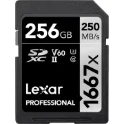 Lexar 256GB Professional 1667X SDXC UHS-II SD Card