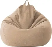 Bean Bag Chair Big Lazy Sofas Cover Beanbag Sofa Cover No Filler Bean Bag Chair Pouf Bed Futon Seat Tatami Puff Relax Lounge Furniture Decorate (Color : Brown, Specification : 70X80cm)