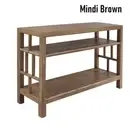 GRAINGER MINDI BROWN WOOD CONSOLE TABLE HALL TABLE MINDI BROWN
