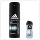 Adidas男用體香噴霧－青春活力(150ml)*3+沐浴露(250ml)*3