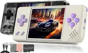 Whatsko RG28XX Handheld Game Console, Linux System Built-in 64G Card 5516+ Games, Retro Console 2.83 Inch IPS Screen 3100 mAh, Supports HDMI TV Output and Multimedia Application (Transparent Black)