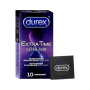 Durex Extra Time Ultra Thin Condoms - 40 Condoms (Pack of 4)