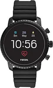 [FOSSIL] Men's Gen 4 Explorist HR Stainless Steel Touchscreen Smartwatch with Heart Rate, GPS, NFC, and Smartphone Notifications