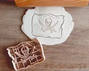 Pirate Flag Jolly Roger Sea Ocean Water Sail Sailing Captain Cookie Cutter