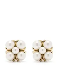 在飛比找Farfetch優惠-pearl clip-on earrings