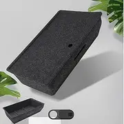 FanpBow 2024 Tesla Model Y Organizer Under Seat Storage Box with Cover, 2PCS Felt Storage Tray Bins Fit Tesla Model Y Accessories 2023-2020