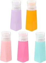 Healeved 5pcs Portable Lotion Bottles Travel Empty Shampoo Storage Containers Compact Clamshell Design for Easy Use for Outdoor and Travel Essentials