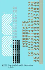 K4 O Scale Decals Interstate Railroad Diesel Locomotive Gold Southern Scheme