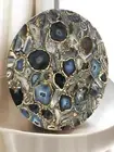 Round Agate Stone Coffee Table Handmade Modern Home & Balcony Decor Furniture