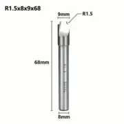 HSS Corner Rounding End Mill R1.5 Diameter 9mm Milling Cutter CNC Router Bits