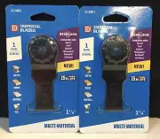 2 Pack Imperial Blades IBSL330-1 Starlock 1-1/8" Metal/Wood Blade Long Life(7B)