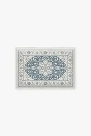 Bath Mat | Blue Bath Mat Safiya Teal Sage Bath Mat | Ruggable
