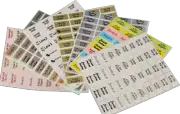 Personalised Name Labels, Pencil Stickers, Vinyl Tag, Waterproof, Small 22x9 mm