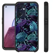FUSION For OnePlus Nord N300 5G Case Hybrid Phone Cover JUNGLE TEAL LEAVES