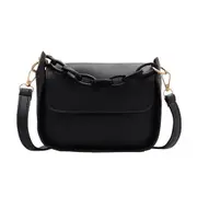 Solid Color Small PU Leather Crossbody Bags For Women Summer Acrylic Chain Designer Lady Travel Shoulder Messenger Handbags