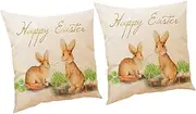 TEMPNAP 2pcs Pillow Case Green Cushions U Shaped Pillow Anti Wrinkle Pillow Green Cushion Covers Duvet Snore Plush Garden Cushions Waterproof Large Cushion Covers Flat Polyester Linen