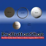 200 pcs 3.5" inch Tecre Complete Mirror Back Button for Badge Machine Parts Set