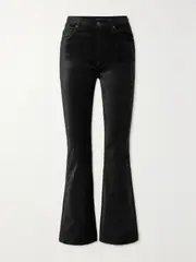 [Citizens of Humanity] Citizens of Humanity - Lilah Velvet Flared Pants - Black - 24 24 Black