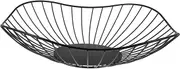 WEKADRIN Snack Storage Box Black Snack Organizer with Basket Organizing Key Small Snacks Tray Modern Multifunctional Mesh Decorative Fruit Serve Party Sturdy Versatile Contemporary Wrought