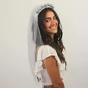 Pop Fizz Designs Last Disco Bachelorette Party Veil for Brides